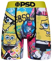 PSD Mens SpongeBob SquarePants Underwear - Pink/Yellow/Black