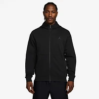 Jordan Mens Dri-FIT Sport Hoop Fleece Full Zip - Black/White