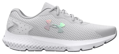 Under Armour Girls Under Armour Rogue 3 - Girls' Grade School Running Shoes Halo Gray/White/Iridescent Size 05.0