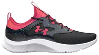 Under Armour Girls Under Armour Infinity 2.0 Print - Girls' Grade School Shoes Black/Black/Pink Shock Size 05.5