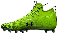 Under Armour Mens Under Armour Spotlight Clone MC LE - Mens Football Shoes Lime Surge/White/Black Size 11.5