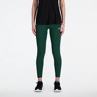 New Balance Womens New Balance Harmony High Rise Leggings 25" - Womens Nightwatch Green/White Size S