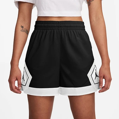 Jordan Womens Sport Diamond Shorts 4" - Black/White