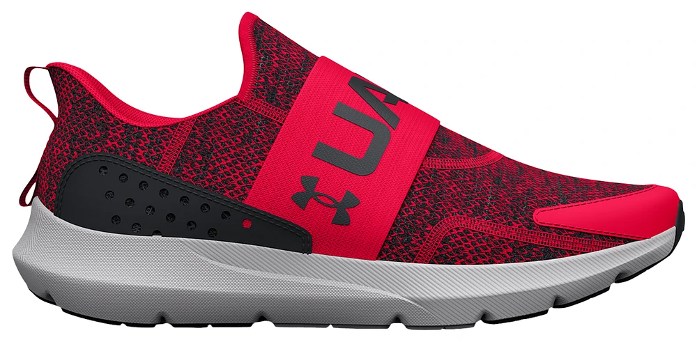Under Armour Boys Surge 3 Slip - Boys' Grade School Running Shoes Red/Red