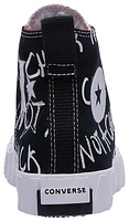 Converse Boys Converse UNT1TL3D High Top - Boys' Grade School Shoes White/Black/Bold Mandarin Size 04.0