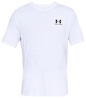 Under Armour Mens Sportstyle Left Chest T-Shirt - White/Black