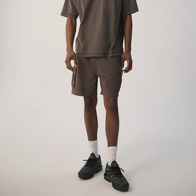 LCKR Mens Based French Terry Cargo Shorts