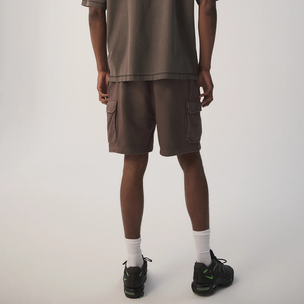 LCKR Mens Based French Terry Cargo Shorts