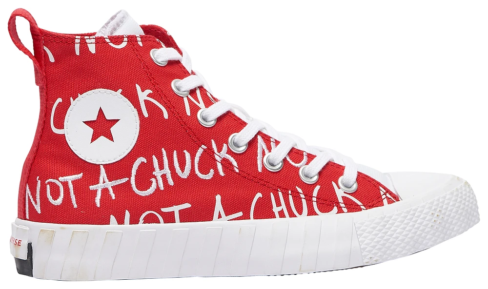 Converse Boys Converse UNT1TL3D High Top - Boys' Grade School Shoes White/Red Size 04.0