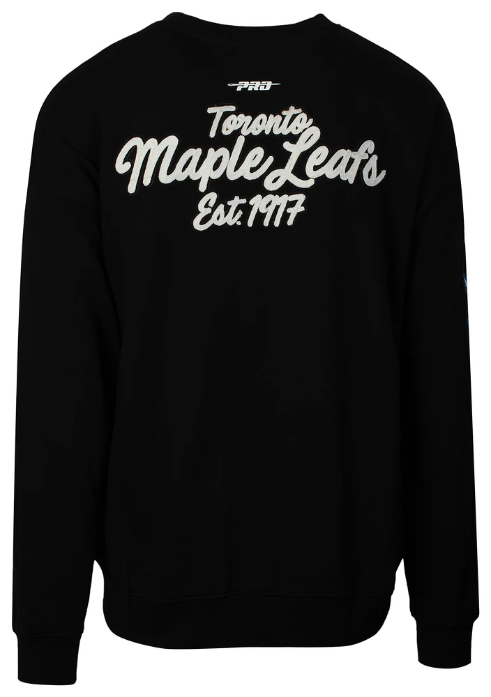 Pro Standard NHL Maple Leafs Script Crew  - Men's