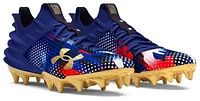 Under Armour Mens Blur Smoke 2.0 MC LE USA - Football Shoes Metallic Gold/Royal/Royal