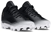 Under Armour Boys Spotlight Fran RM JR 4 - Boys' Grade School Football Shoes Black/White/Metallic Gun Metal