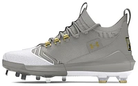 Under Armour Mens Under Armour Harper 9 Pro ST - Mens Baseball Shoes Baseball Grey/Baseball Grey/Metallic Gold Size 11.0