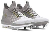 Under Armour Mens Under Armour Harper 9 Pro ST - Mens Baseball Shoes Baseball Grey/Baseball Grey/Metallic Gold Size 09.0