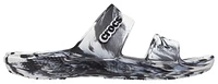 Crocs Mens Classic Marbled Sandals - Shoes Black/White