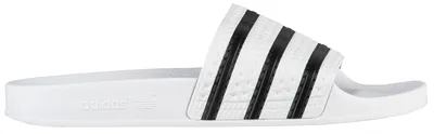 adidas Mens adidas Originals Adilette Lite Slides - Mens Shoes White/Black/White Size 13.0