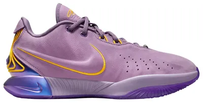 Nike Mens Lebron XXI - Basketball Shoes Violet Dust/University Gold
