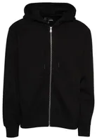 LCKR Mens Zip Hoodie - Black/Black