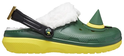 Crocs Boys Classic Lined Elf Clogs - Boys' Grade School Shoes Yellow/White/Green