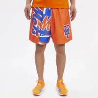 Pro Standard Mens Pro Standard Mets Mesh Woven Shorts - Mens Orange Size L