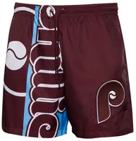 Pro Standard Mens Phillies Mash Woven Shorts - Maroon