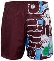 Pro Standard Mens Phillies Mash Woven Shorts - Maroon