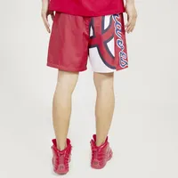 Pro Standard Mens Braves Mesh Woven Shorts - Red