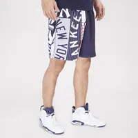 Pro Standard Mens Yankees Mash Woven Shorts - Navy