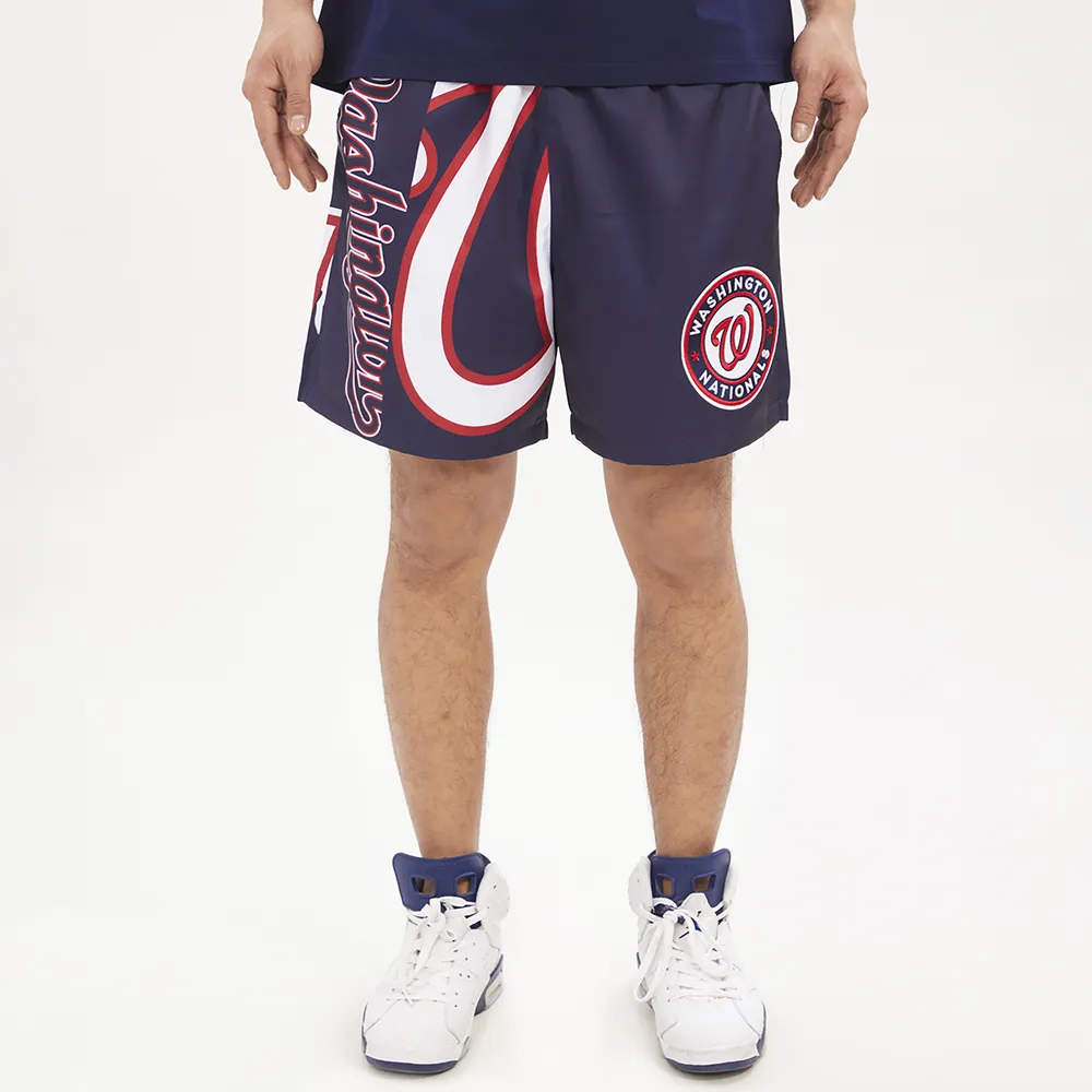 Pro Standard Mens Nationals Mash Woven Shorts - Navy