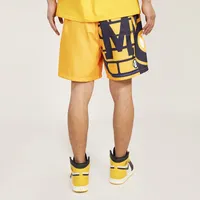 Pro Standard Mens Brewers Mash Woven Shorts - Yellow