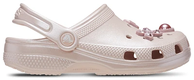 Crocs Girls Classic Clogs - Girls' Toddler Shoes Shimmer Gemstone/Pink
