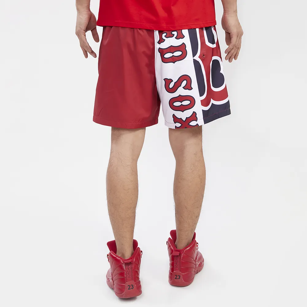 Pro Standard Mens Red Sox Mesh Woven Shorts 