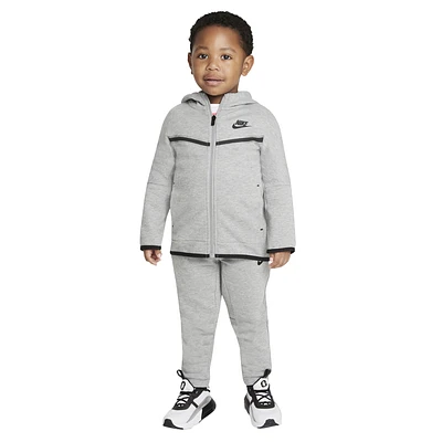 Nike Girls Nike Tech Fleece Set - Girls' Toddler Dark Grey Heather/Black Size 4T