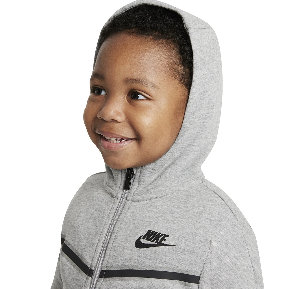 Nike Girls Nike Tech Fleece Set - Girls' Toddler Dark Grey Heather/Black Size 4T