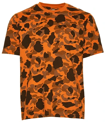 LCKR Mens All Over Print T-Shirt - Brown/Multi