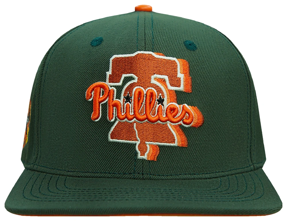 Pro Standard Mens Pro Standard Phillies Spice Snapback Cap - Mens Olive Size One Size