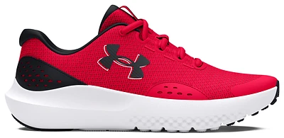 Under Armour Boys Surge 4 - Boys' Grade School Running Shoes Black/Black/Red