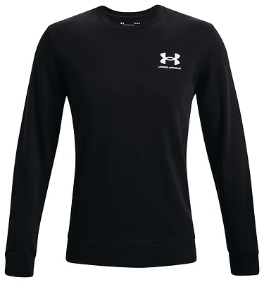 Under Armour Mens Rival Terry Crew - Black/Onyx White