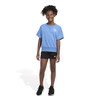 adidas Girls Bee Kind T-Shirt - Girls' Grade School Blue/White