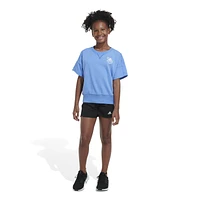 adidas Girls adidas Bee Kind T-Shirt - Girls' Grade School White/Blue Size L