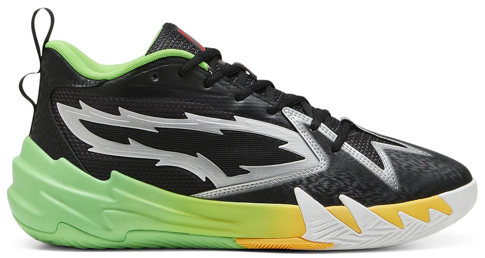 PUMA Mens Scoot Zeros 2K - Basketball Shoes Red/Black/Fluo Green