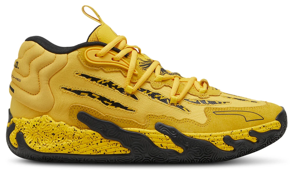 Puma Mens MB.03 x Porsche - Basketball Shoes Black/Sport Yellow