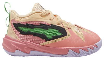 Puma Boys Scoot Henderson Zeros Georgia Peach - Boys' Toddler Basketball Shoes Green/Passionfruit/Peach Fizz