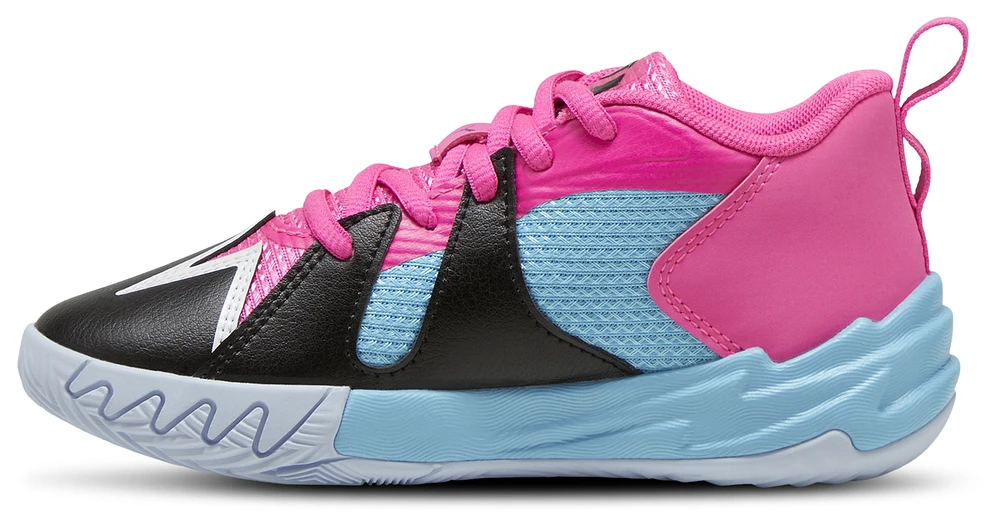 PUMA Boys Scoot Zeros Northern Lights - Boys' Preschool Basketball Shoes Blue/Pink/Black