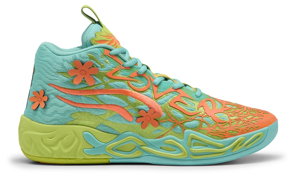 PUMA Mens Lamelo Ball MB.04 Scooby-Doo - Basketball Shoes Aquatic/Heat Fire/Lime Smash