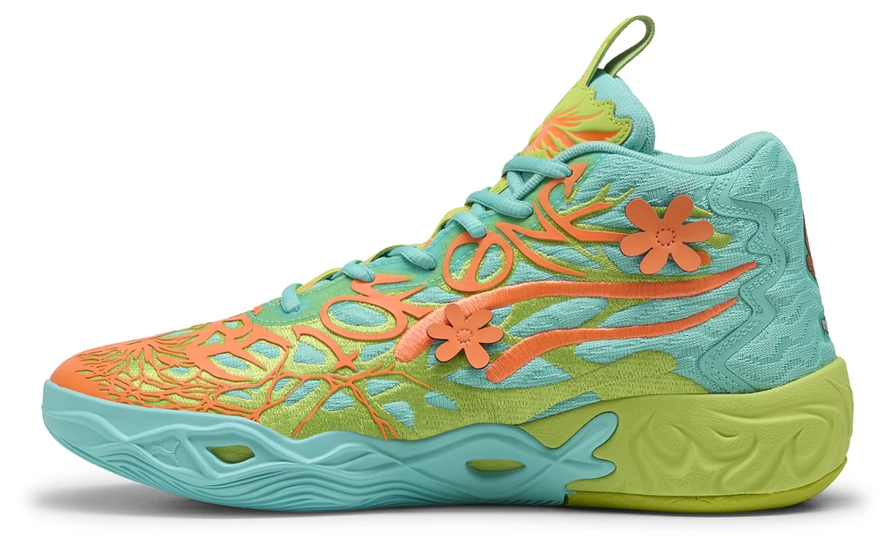 PUMA Mens Lamelo Ball MB.04 Scooby-Doo - Basketball Shoes Aquatic/Heat Fire/Lime Smash