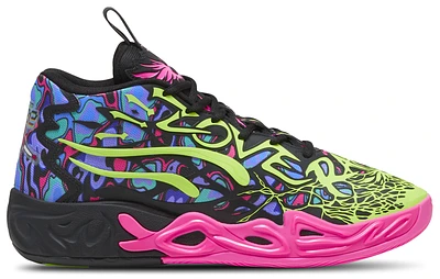 PUMA Mens Lamelo Ball MB.04 Heem - Basketball Shoes Black/Luminous Pink/Electric Lime