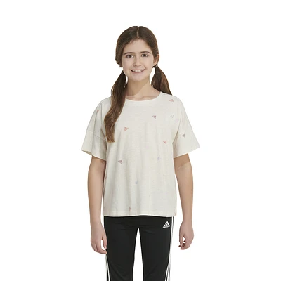 adidas Printed Loose Box T-Shirt - Girls' Grade School