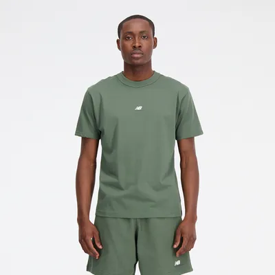 New Balance Mens Athletics Graphic T-Shirt - Green/White