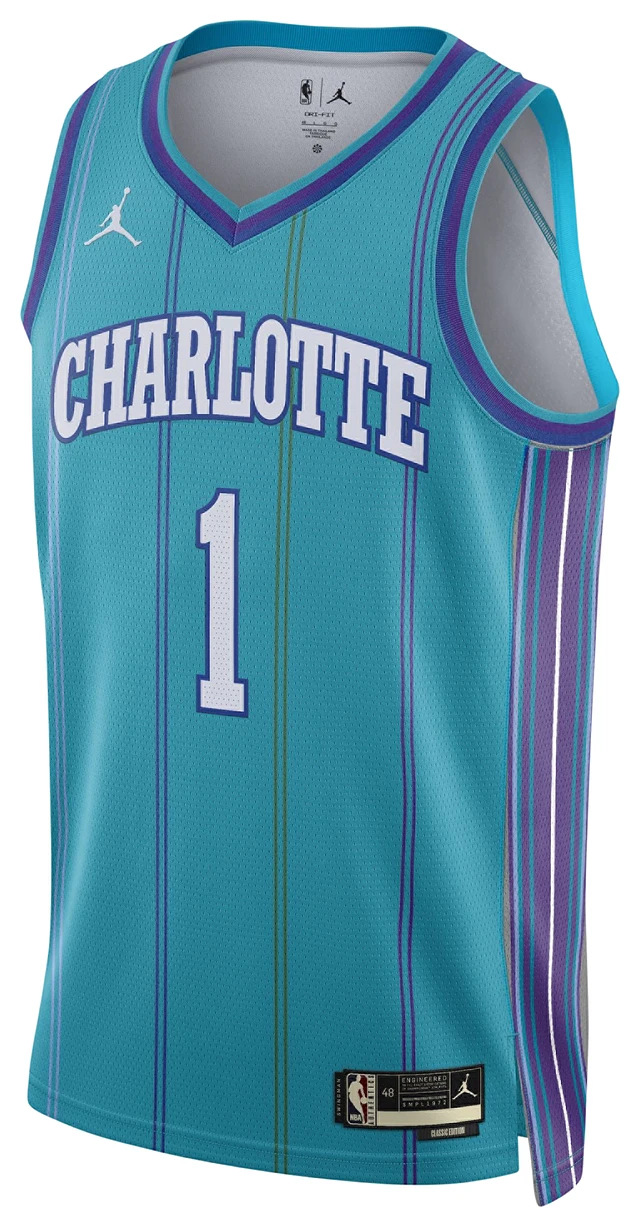 Unisex Jordan Brand Brandon Miller White Charlotte Hornets Badge Swingman  Jersey - Association Edition